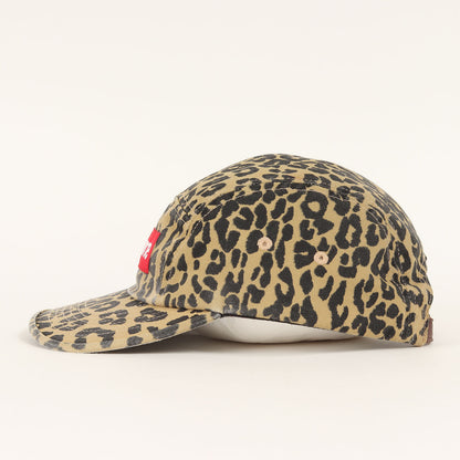 23AW レオパード柄 ウォッシュド チノ ツイル BOXロゴ キャンプキャップ(Washed Chino Twill Camp Cap)