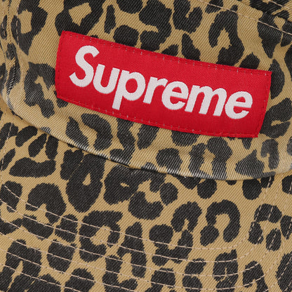 23AW レオパード柄 ウォッシュド チノ ツイル BOXロゴ キャンプキャップ(Washed Chino Twill Camp Cap)
