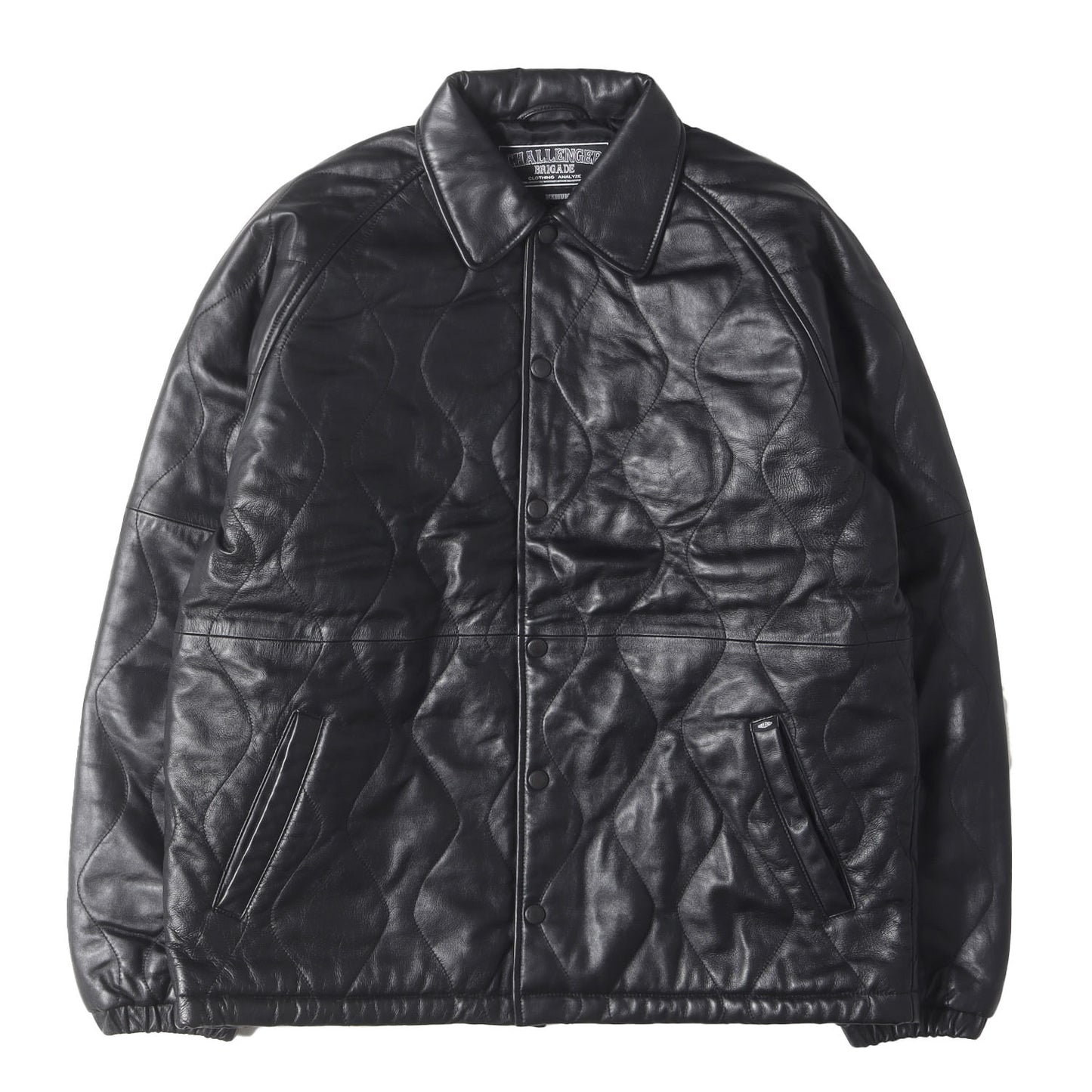 22AW ラムスキンレザー キルティング コーチジャケット(QUILTING LEATHER JACKET)