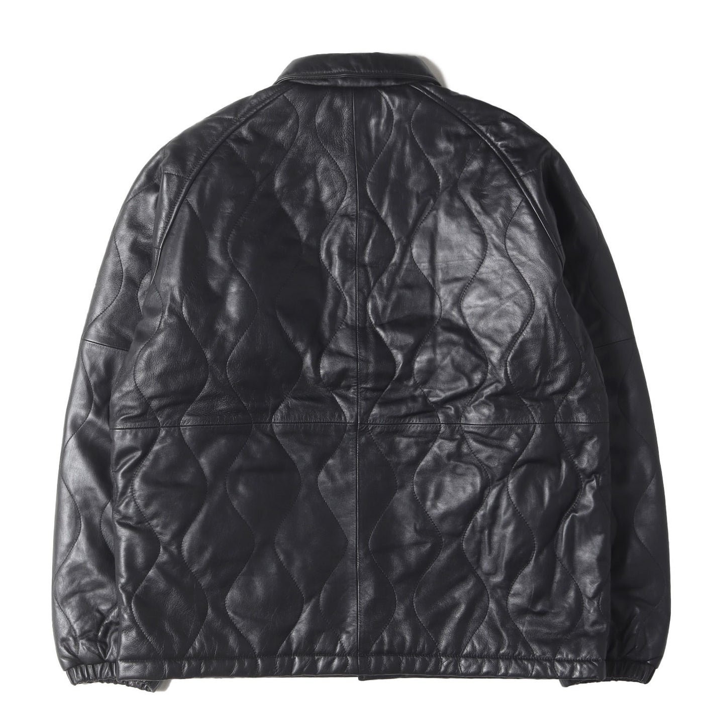 22AW ラムスキンレザー キルティング コーチジャケット(QUILTING LEATHER JACKET)