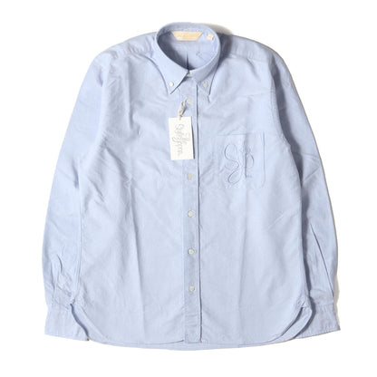 ロゴ刺繍 オックスフォード ボタンダウンシャツ(OX FORD SHIRT)