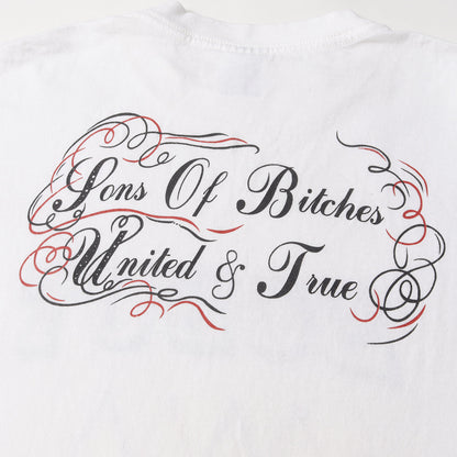 90s SOBUT SONS OF BITCHES UNITED & TRUE Tシャツ(anvilボディ)