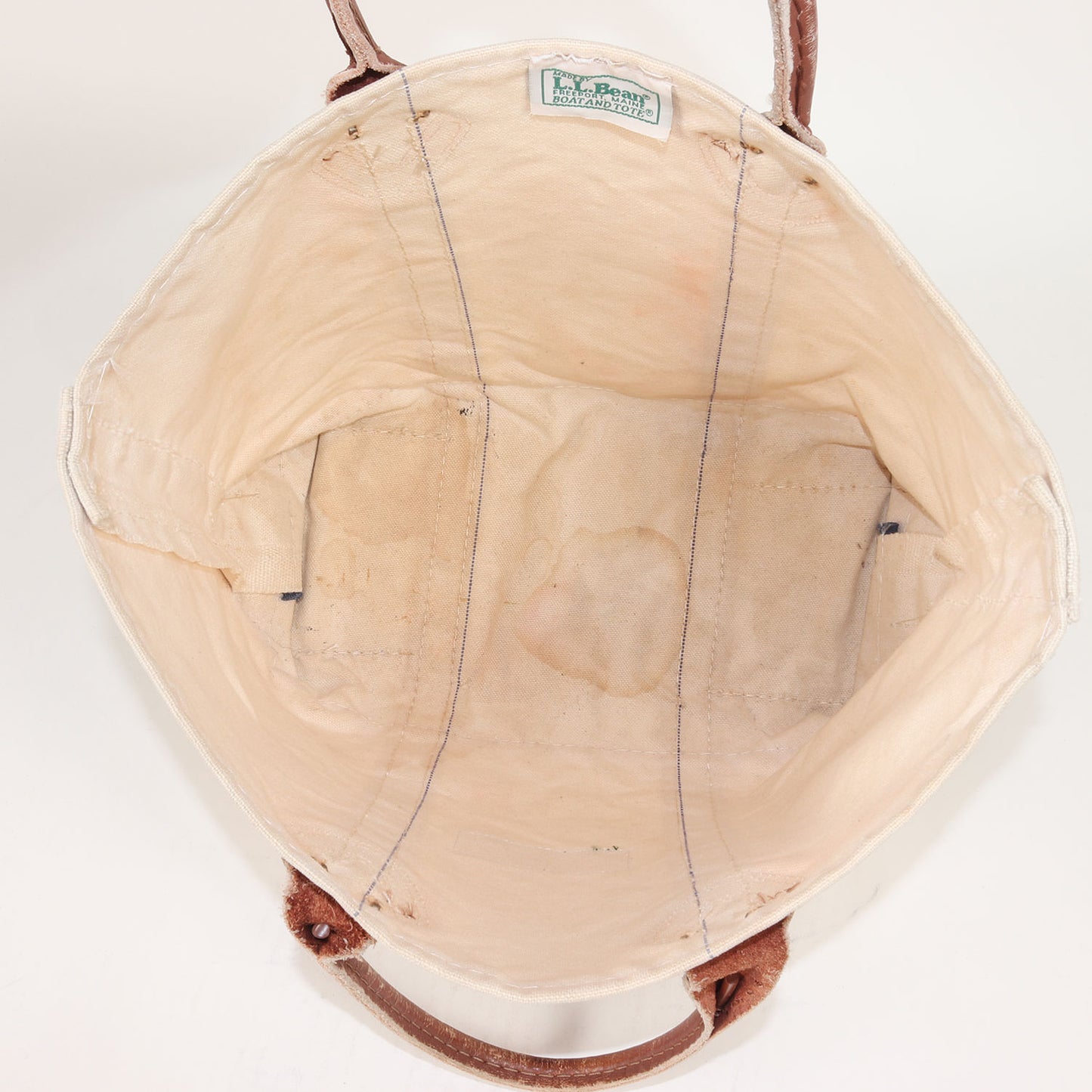 [希少 雰囲気抜群] 80s 山タグ レザーハンドル キャンバス トートバッグ