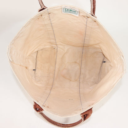 [希少 雰囲気抜群] 80s 山タグ レザーハンドル キャンバス トートバッグ