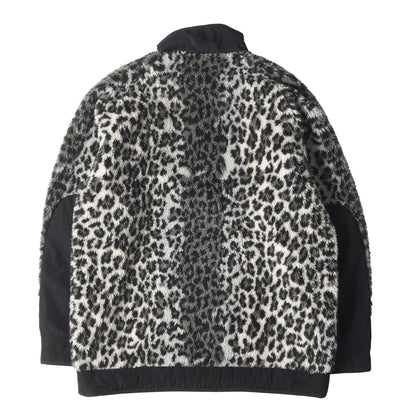 レオパード柄 フリースボア ジャケット (LEOPARD BOA FLEECE STAND COLLAR JACKET)