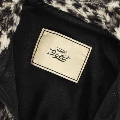 レオパード柄 フリースボア ジャケット (LEOPARD BOA FLEECE STAND COLLAR JACKET)