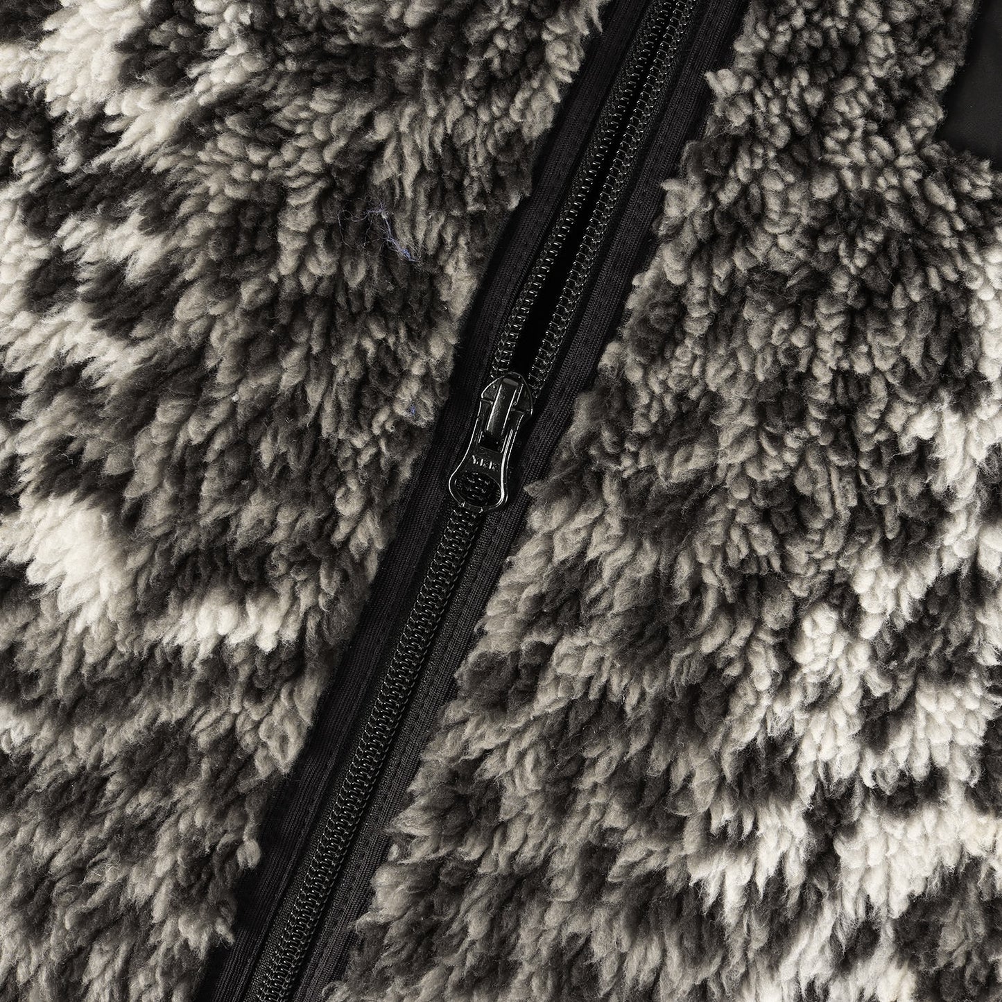 レオパード柄 フリースボア ジャケット (LEOPARD BOA FLEECE STAND COLLAR JACKET)