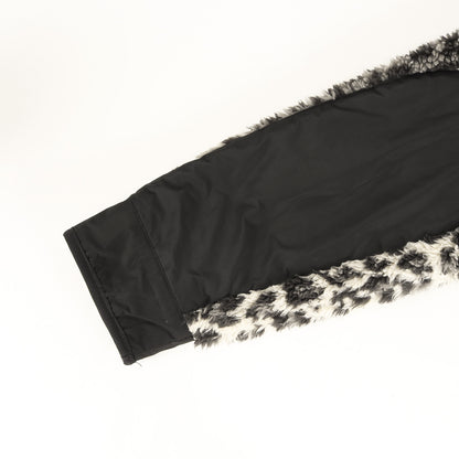 レオパード柄 フリースボア ジャケット (LEOPARD BOA FLEECE STAND COLLAR JACKET)