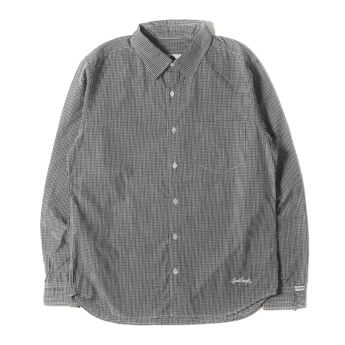背ロゴ ギンガムチェック シャツ