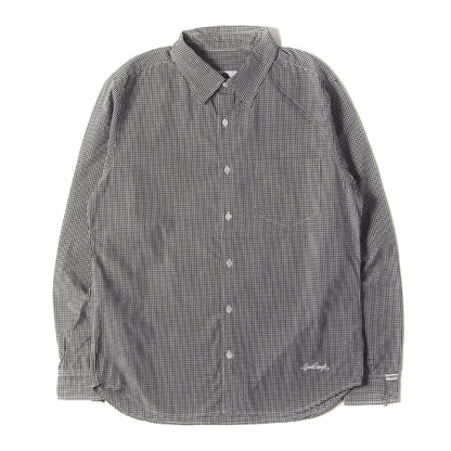 背ロゴ ギンガムチェック シャツ