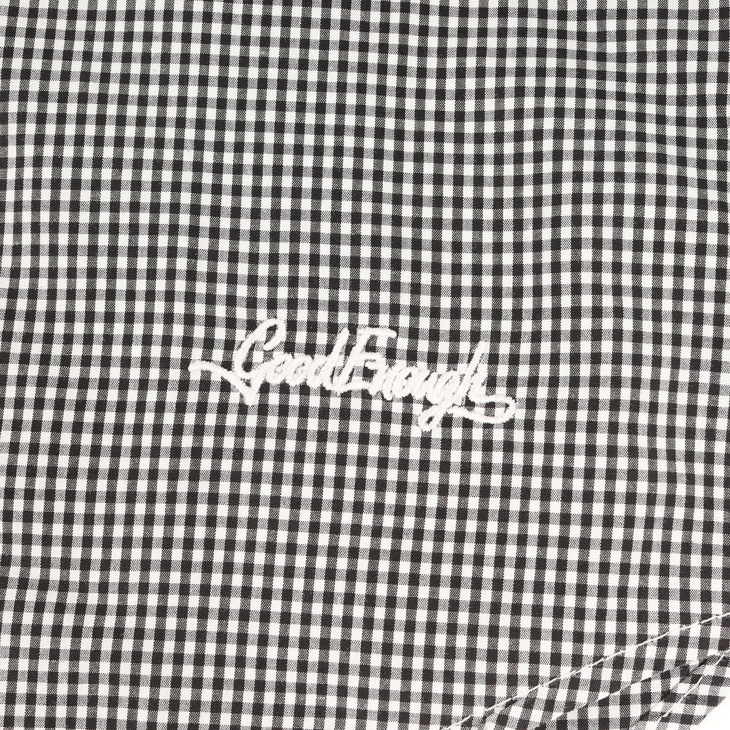 背ロゴ ギンガムチェック シャツ