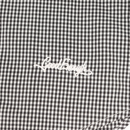 背ロゴ ギンガムチェック シャツ