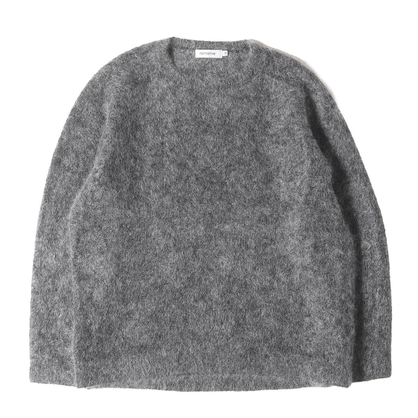 24AW クルーネック モヘヤニット セーター(WORKER SWEATER KID MOHAIR/W/N/P YARN)