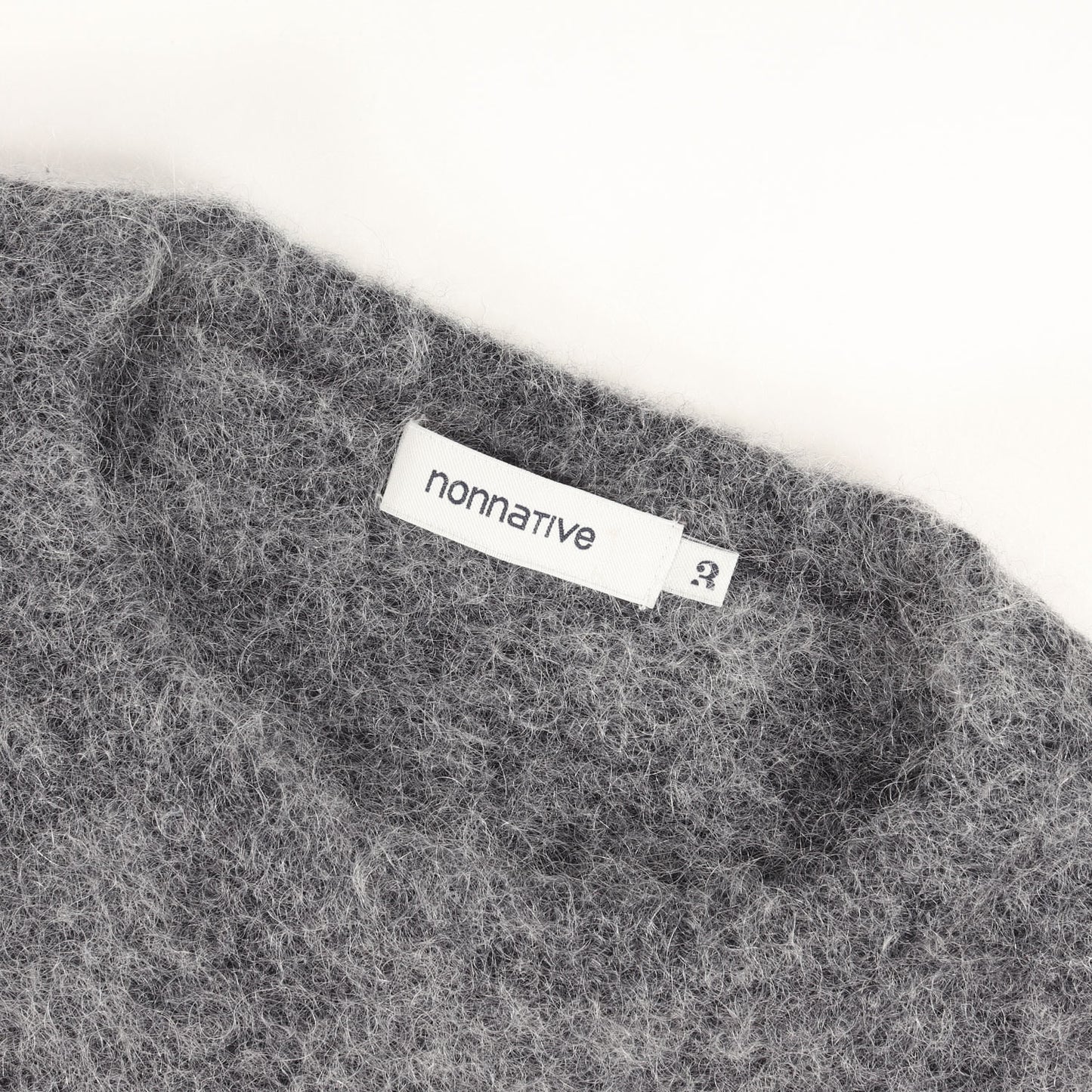 24AW クルーネック モヘヤニット セーター(WORKER SWEATER KID MOHAIR/W/N/P YARN)