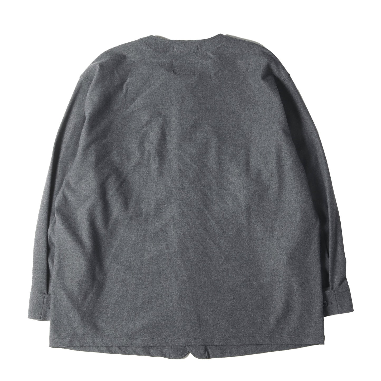 22AW ノーカラー ミリタリー シャツジャケット(SCOUT / LS / RAPO. TWILL)