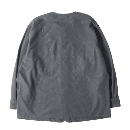 22AW ノーカラー ミリタリー シャツジャケット(SCOUT / LS / RAPO. TWILL)