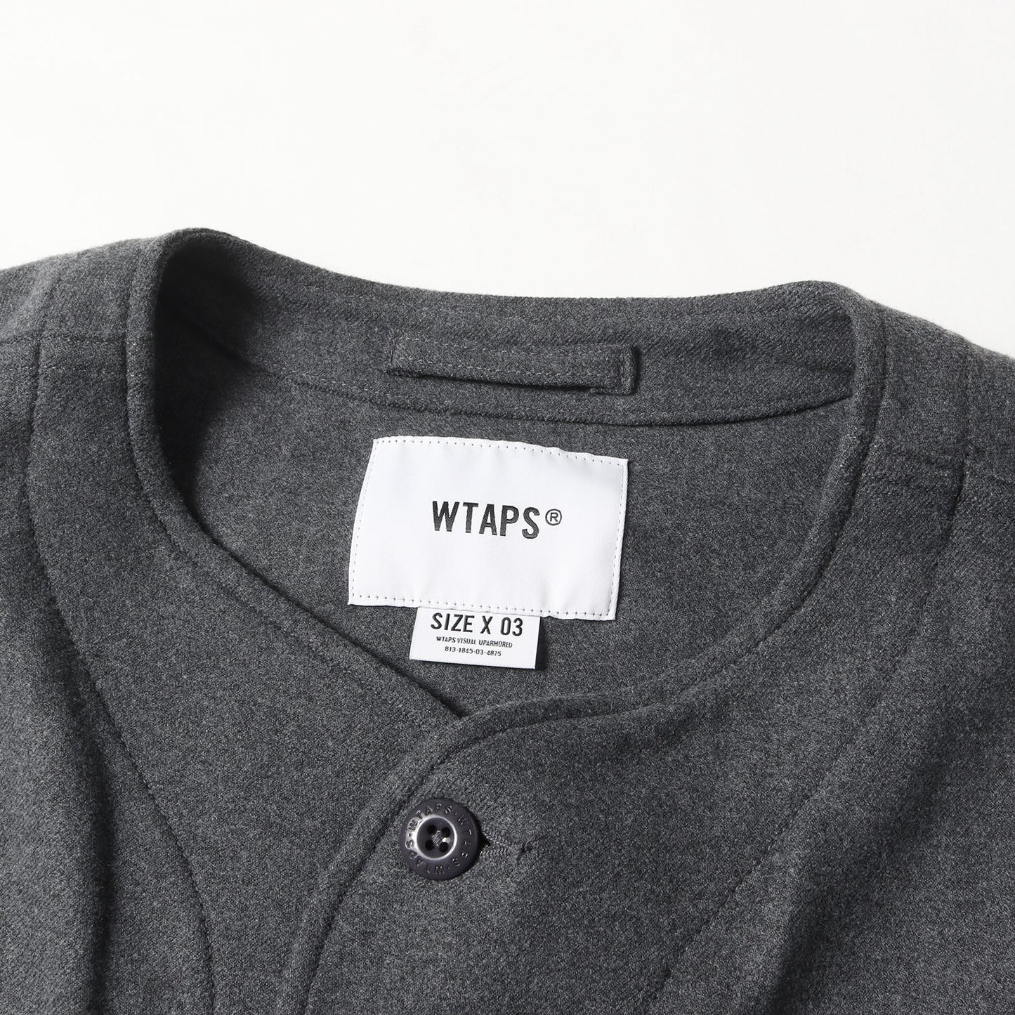 22AW ノーカラー ミリタリー シャツジャケット(SCOUT / LS / RAPO. TWILL)