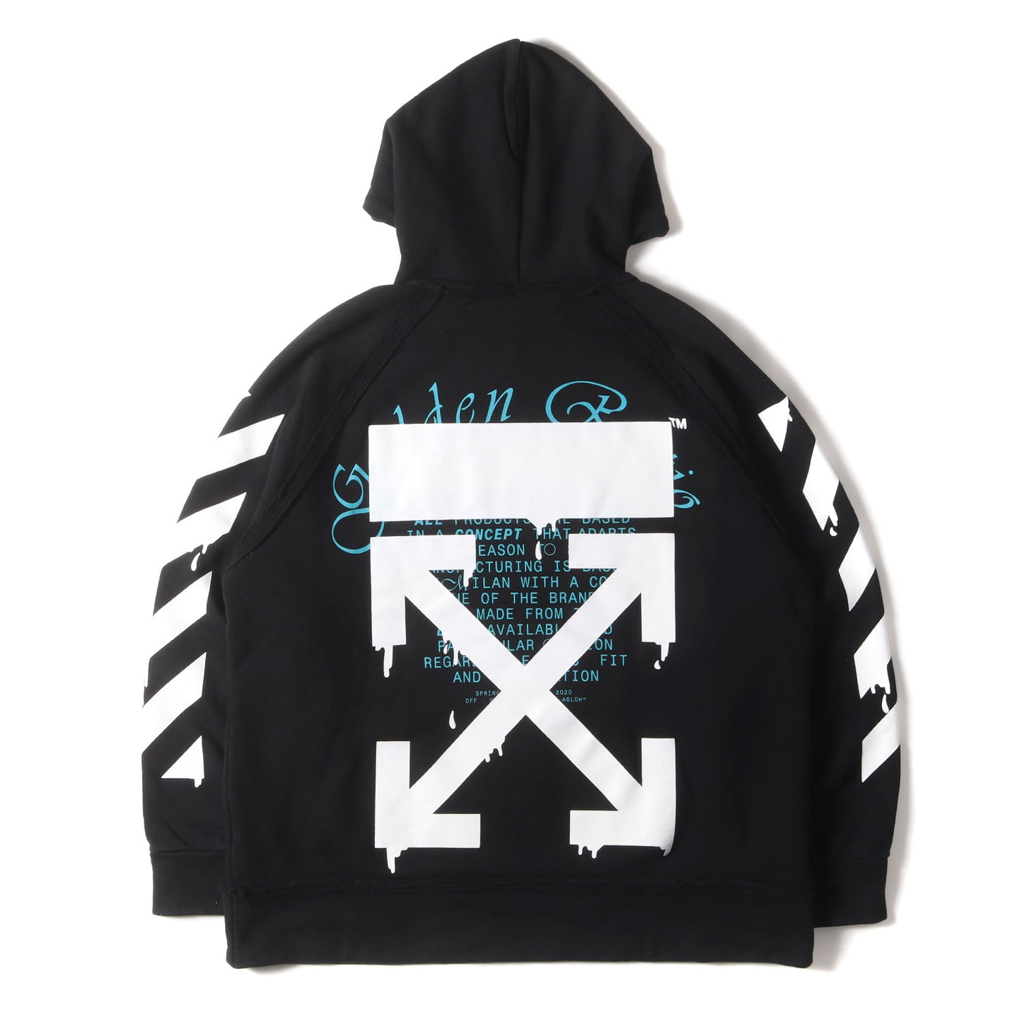 20SS ドリップアロー オーバーサイズ スウェット パーカー(Dripping Arrows Incomp Hoodie)