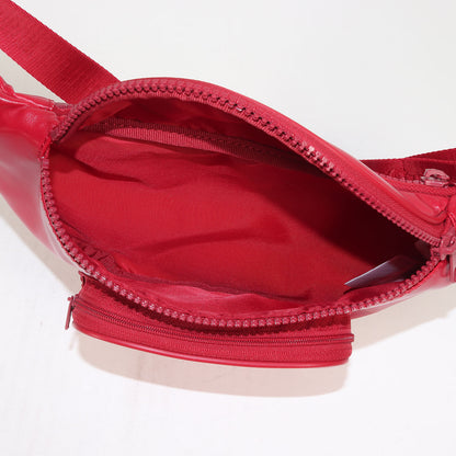 ×LACOSTE L!VE フェイクレザー ウエストバッグ(Waist Bag)