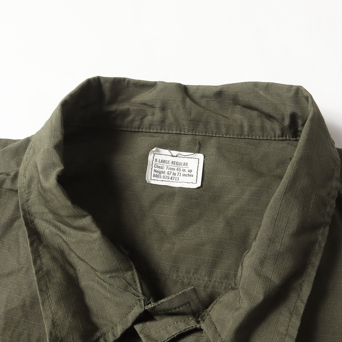 70s 米軍実物 4th リップストップ ジャングル ファティーグジャケット(ナム戦モデル)