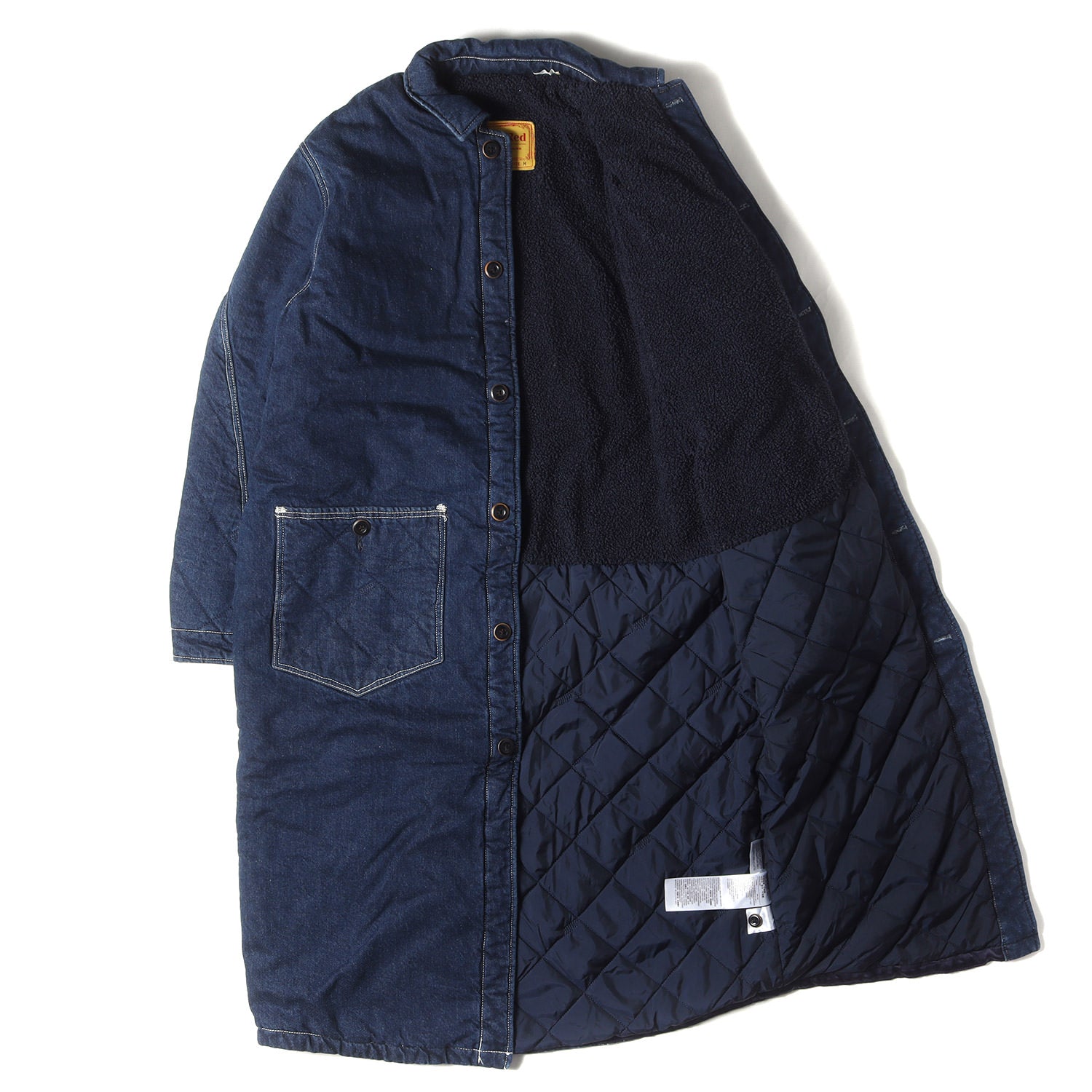 希少 リーバイスレッド] ボア デニム ロングコート - ブランド古着の