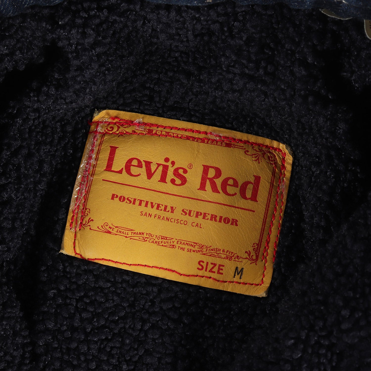 希少 リーバイスレッド] ボア デニム ロングコート - ブランド古着の