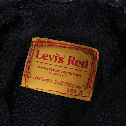 [希少 リーバイスレッド] ボア デニム ロングコート