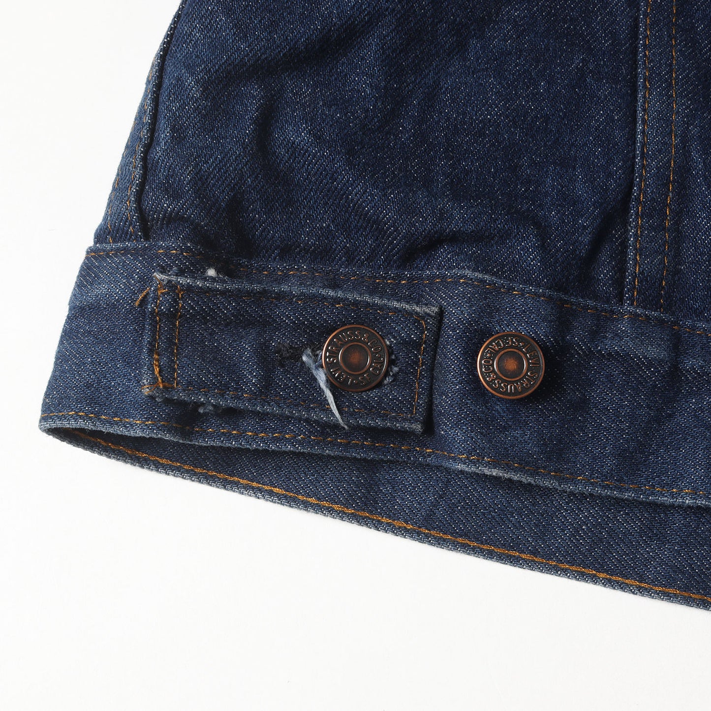 [濃紺 ビッグサイズ] 80s 70506-0317 ブランケット付き デニムジャケット / Gジャン