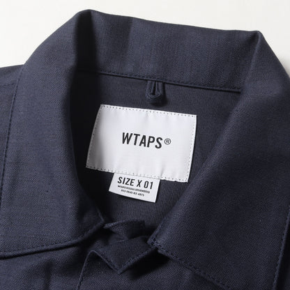 20AW コットンサテン ミリタリーシャツ(BUDS LS)