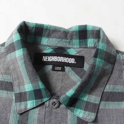 23SS ネオンチェック コットンシャツ(NEONCHECK SHIRT)
