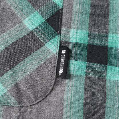 23SS ネオンチェック コットンシャツ(NEONCHECK SHIRT)