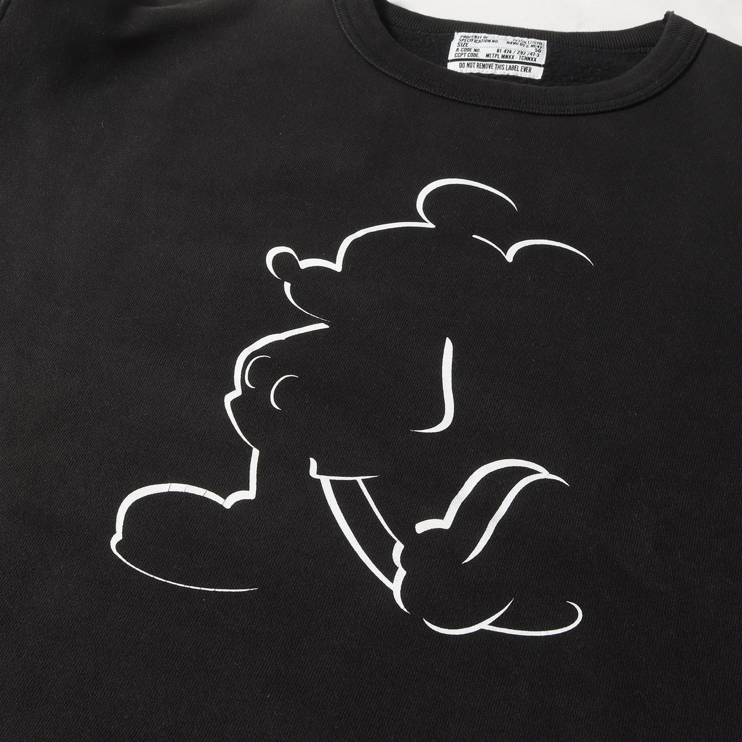 ×Disney ミッキーマウス クルーネック スウェット