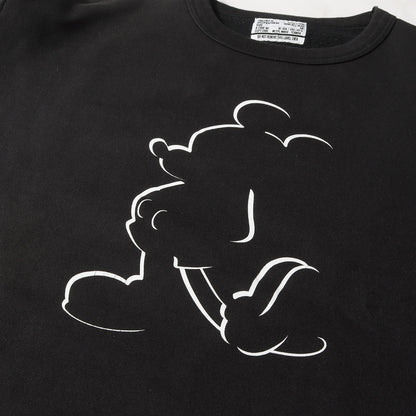 ×Disney ミッキーマウス クルーネック スウェット