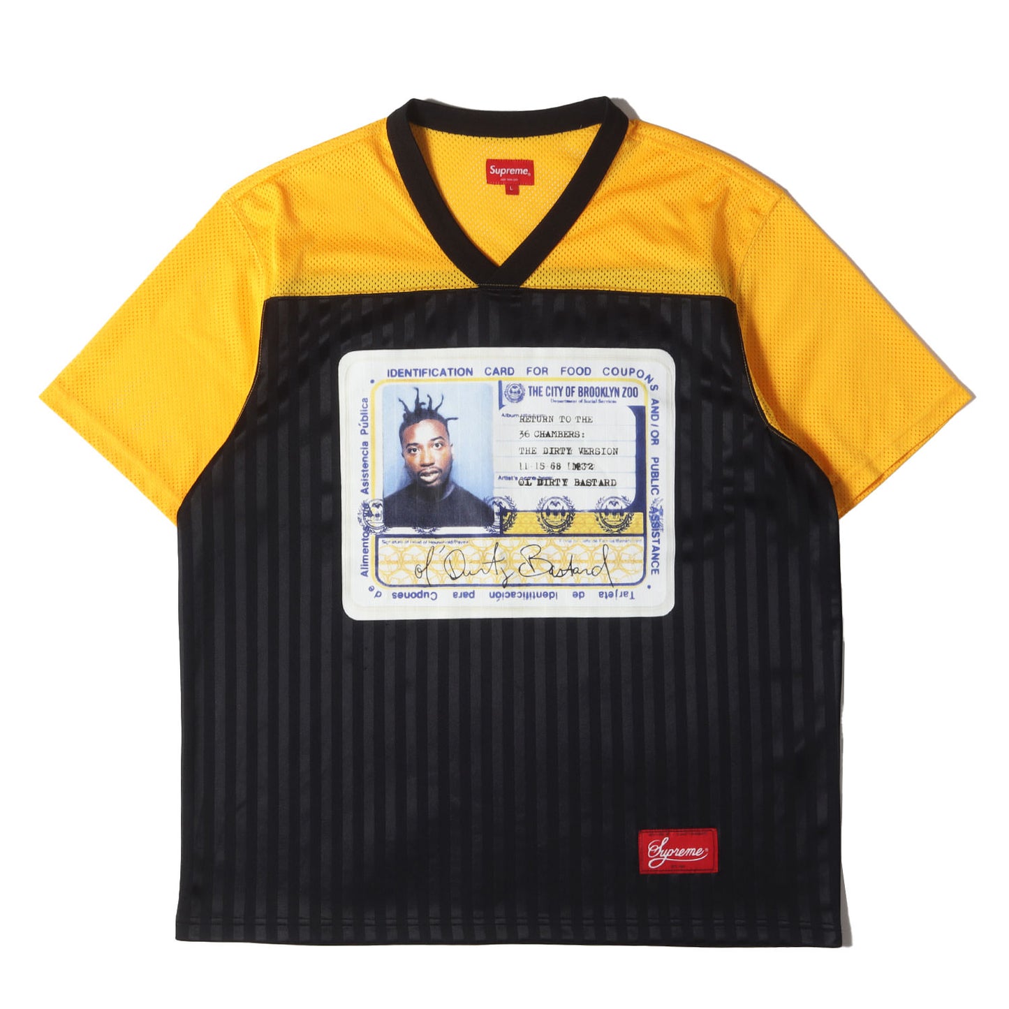 ×Ol’ Dirty Bastard アルバムアート フットボール トップ / Tシャツ(Football Top)