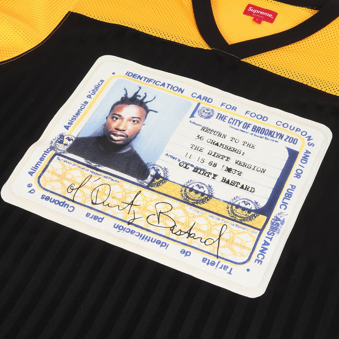 ×Ol’ Dirty Bastard アルバムアート フットボール トップ / Tシャツ(Football Top)