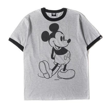 ×Disney ミッキーマウス リンガー Tシャツ