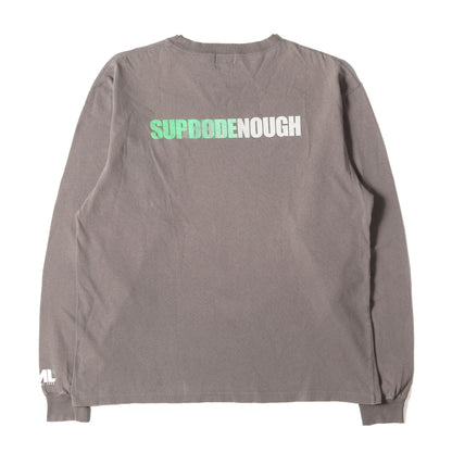 90s ×GOODENOUGH ×MORE ABOUT LESS 背ロゴ ロングスリーブ ポケット Tシャツ(1999年モデル)