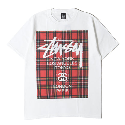 タータンチェック ワールドツアーロゴ Tシャツ