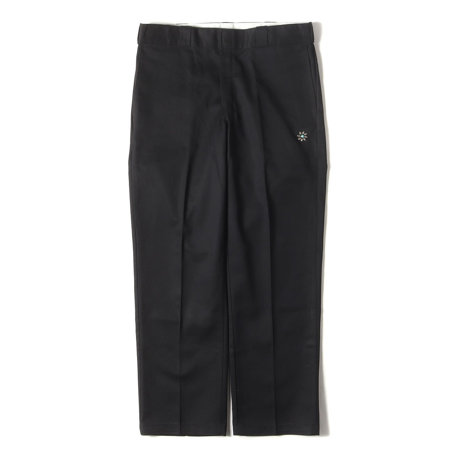 ×HTC ×Dickies フラワー ターコイズスタッズ ワーク チノパンツ