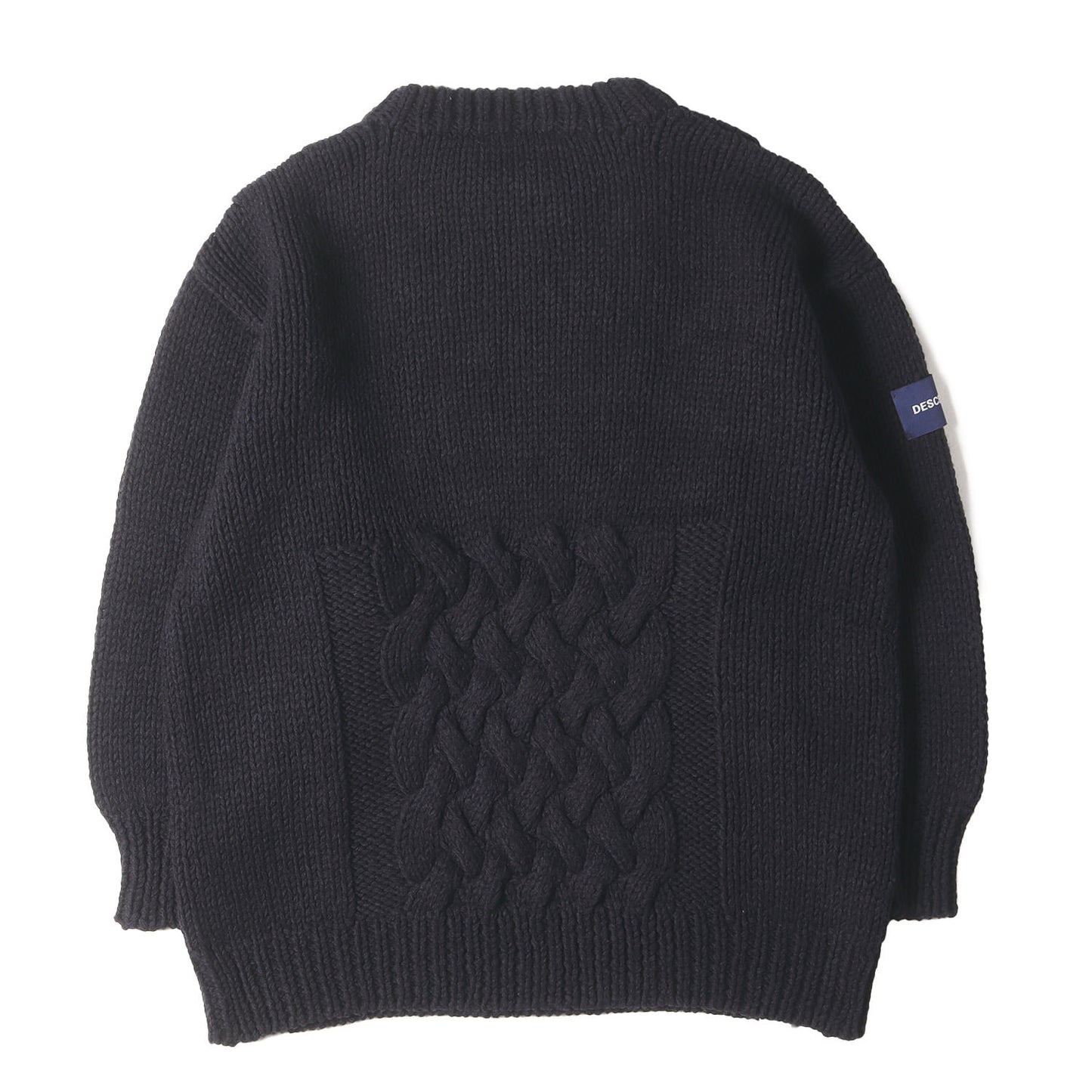 20AW ケーブル編み クルーネック ニットセーター(FADED CABLE KNIT)