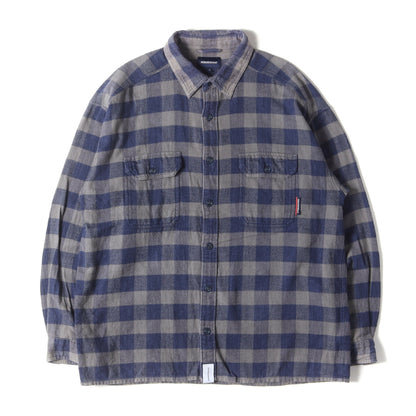20SS ブロックチェック フランネルシャツ(VANNING CHECK L/S SHIRT)