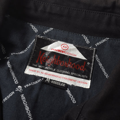 00s ×fragment design ワッペン付き コットン ダブルライダースジャケット(NH CUSTOM RIDERS / C-JKT)