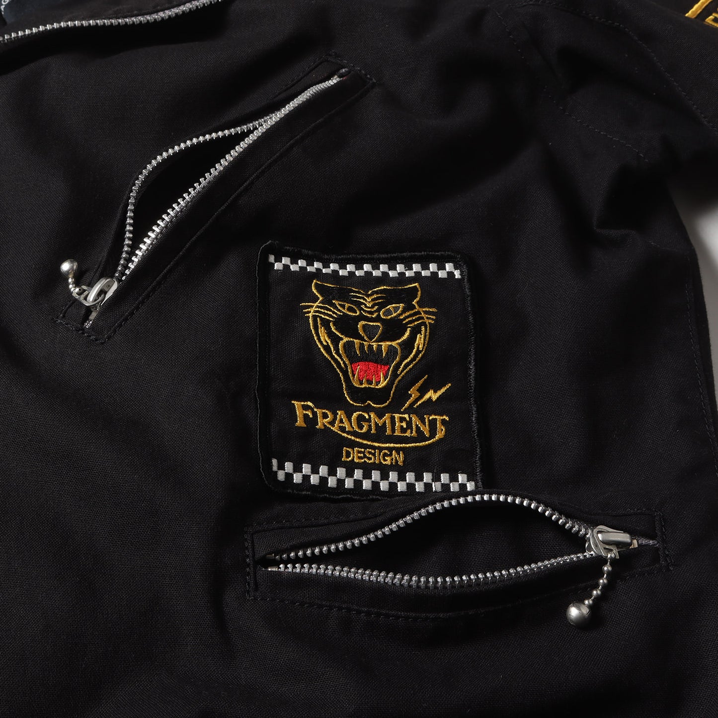 00s ×fragment design ワッペン付き コットン ダブルライダースジャケット(NH CUSTOM RIDERS / C-JKT)