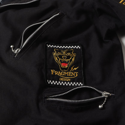 00s ×fragment design ワッペン付き コットン ダブルライダースジャケット(NH CUSTOM RIDERS / C-JKT)