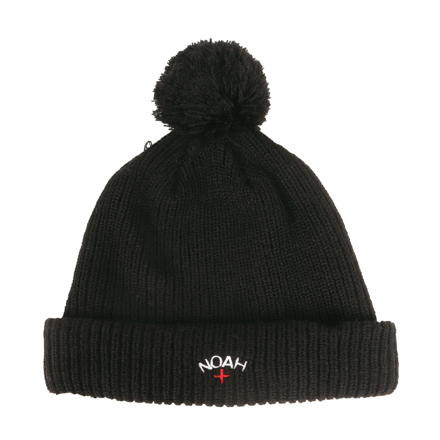 ロゴ刺繍 ボンボン ニットビーニー