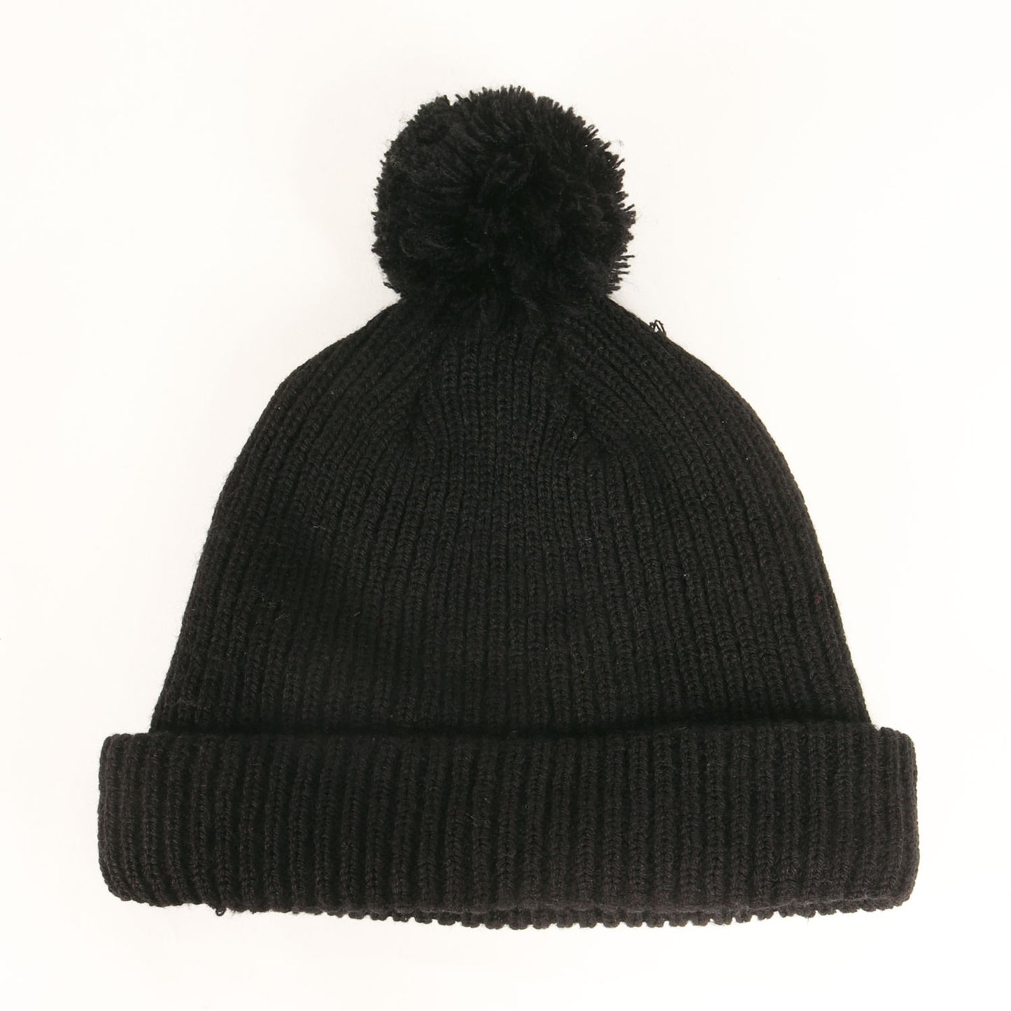 ロゴ刺繍 ボンボン ニットビーニー