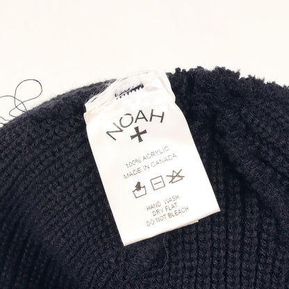 ロゴ刺繍 リブ ニットビーニー