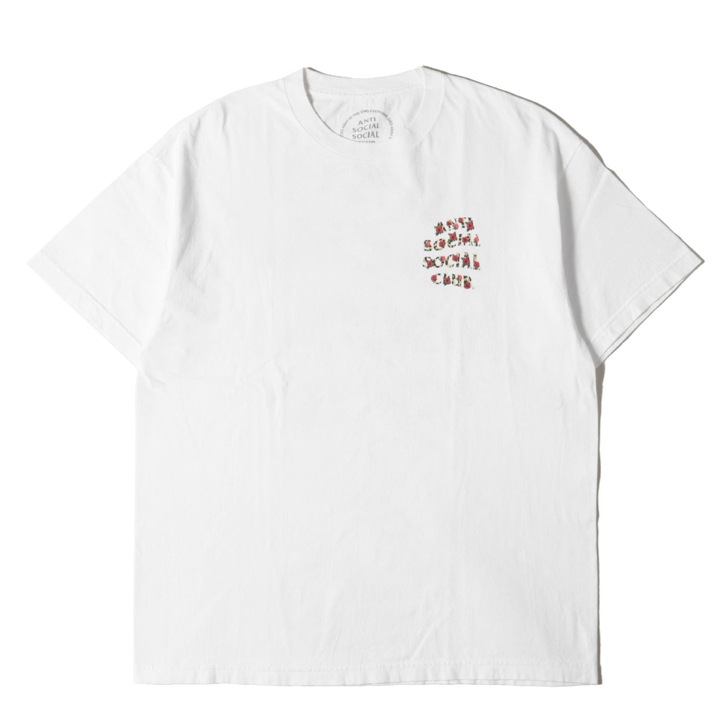 レオパード&ローズ柄 ブランドロゴ Tシャツ