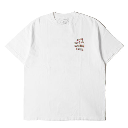 レオパード&ローズ柄 ブランドロゴ Tシャツ