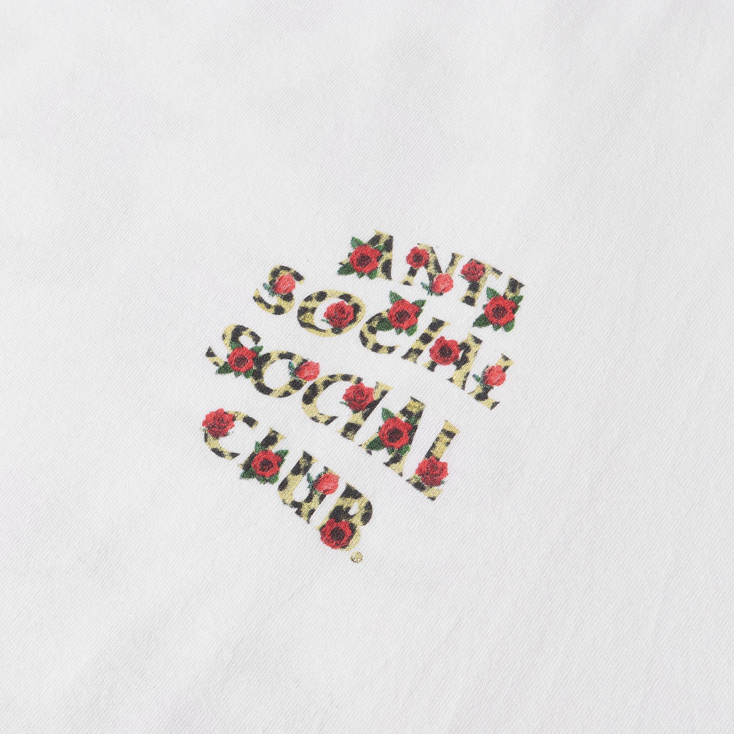 レオパード&ローズ柄 ブランドロゴ Tシャツ